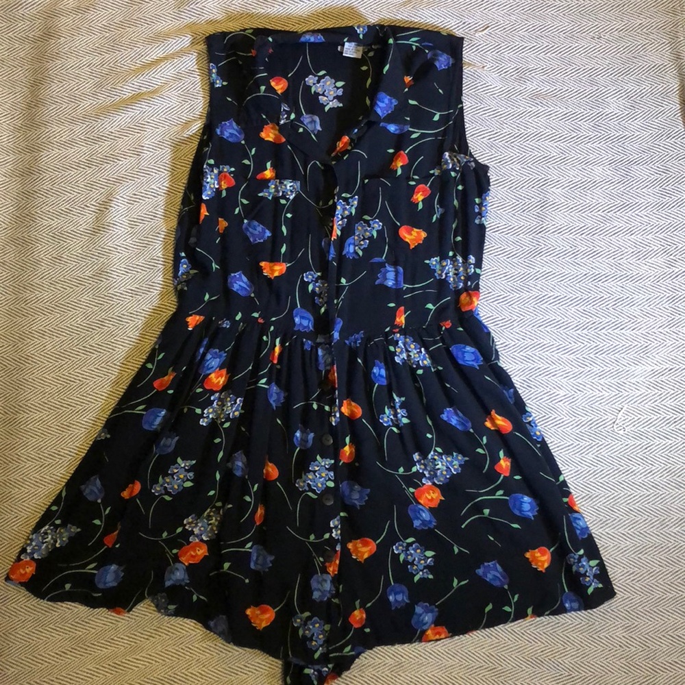 Cute floral skort romper